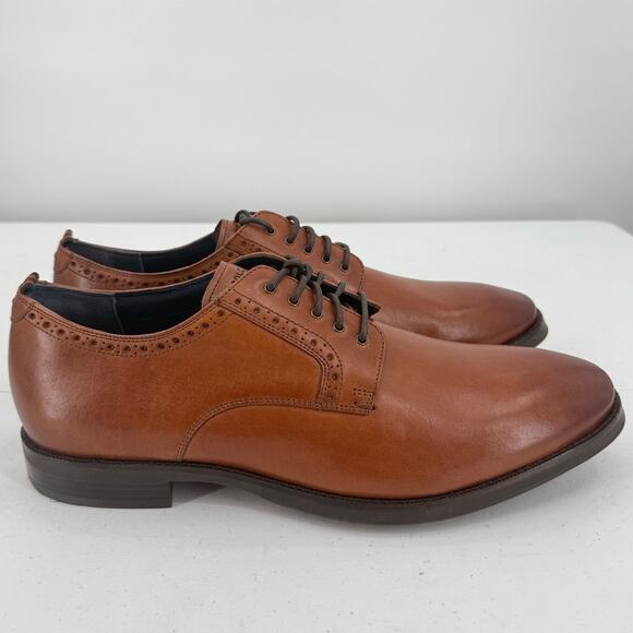 NEW Cole Haan Jefferson Grand 2.0 Plain Oxford British Tan/Brown Size 10.5 - Picture 1 of 8